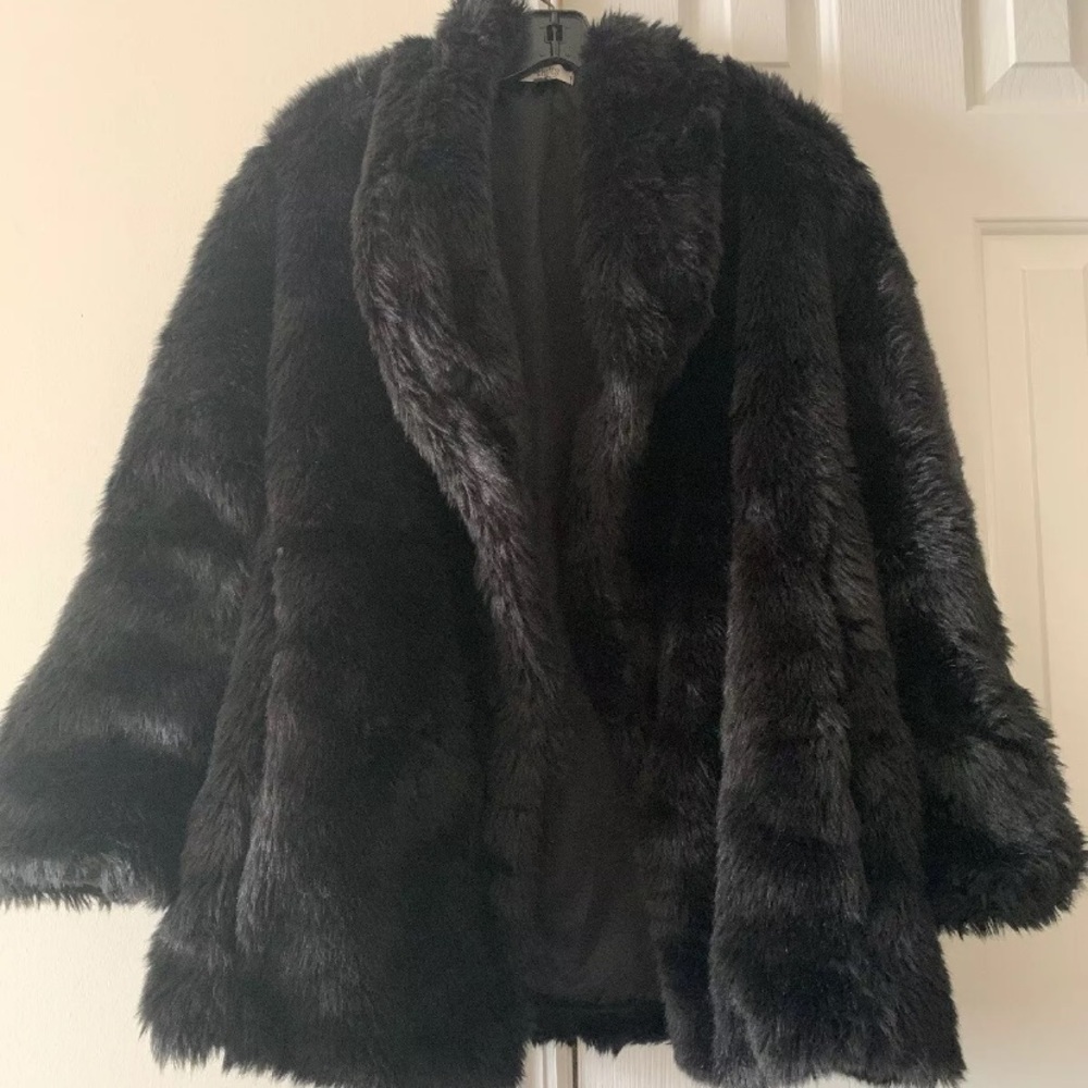 Furry Fur Coat. Great for a date night!